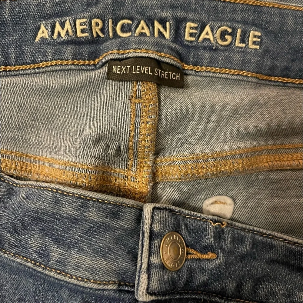 American Eagle Outfitters High-rise Distressed Flare Jeans